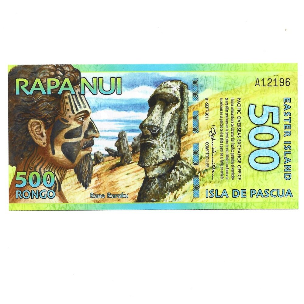 2011 Easter Island 500 Rongo Banknote [b7] - Picture 2 of 2